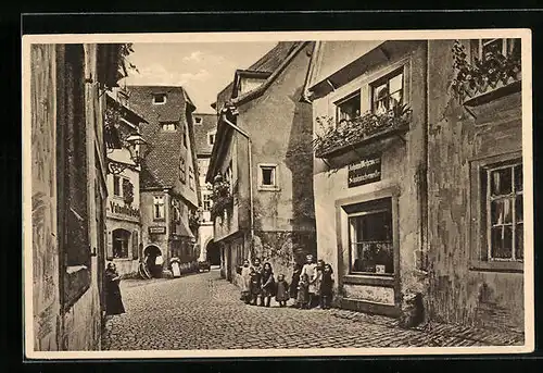 AK Würzburg, Blick in die Bärengasse