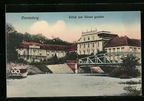 AK Oranienburg, Schloss vom Wasser gesehen