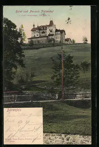 AK Bärenfels i. Erzgeb., Hotel und Pension Kaiserhof