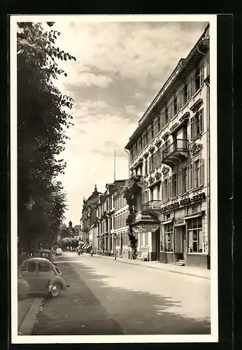 AK Bad Ems, Partie in der Römerstrasse mit Russischer Hof