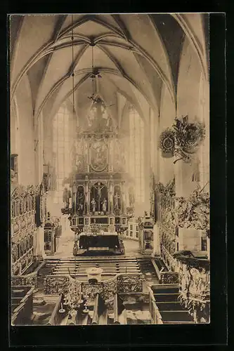 AK Grosssalze, Innenansicht der Kirche