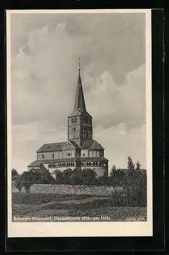 AK Schwarz-Rheindorf, Sicht auf die Doppelkirche