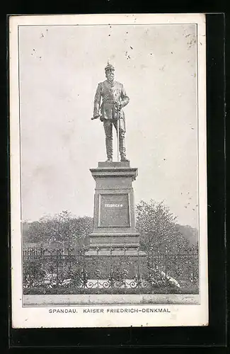 AK Berlin, Kaiser Friedrich Denkmal in Spandau
