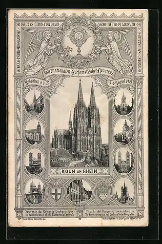 AK Köln a. Rhein, Der Dom und Umgebung