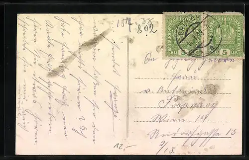 AK Walpersbach bei Neustadt, Teilansicht aus der Vogelschau