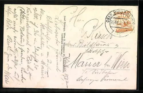 AK Röschitz, Teilansicht mit Kirche