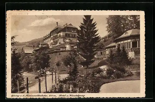 AK Gösing /Mariazellerbahn, Hotel und Wandelgang