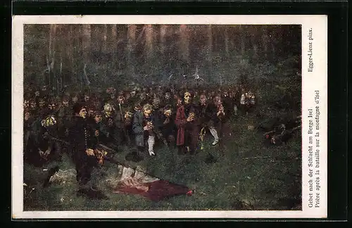 Künstler-AK Franz Jung-Ilsenheim: Gebet nach der Schlacht am Berge Isel