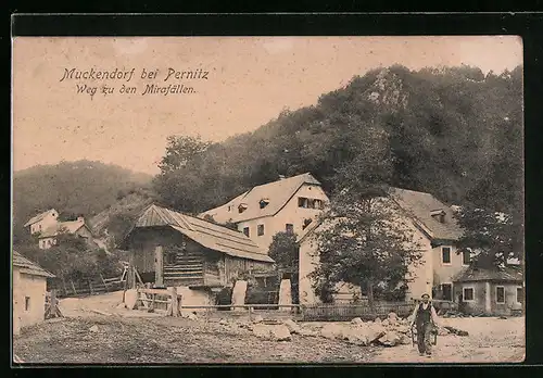 AK Muckendorf bei Pernitz, Weg zu den Mirafällen
