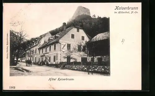 AK Kaiserbrunn im Höllental, Hotel Kaiserbrunn