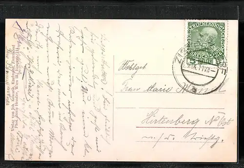 AK Zistersdorf, Hautpstrasse mit Geschäften