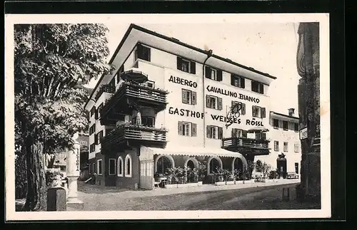 AK Innichen, Gasthof weisses Rössl von J. Kühebacher