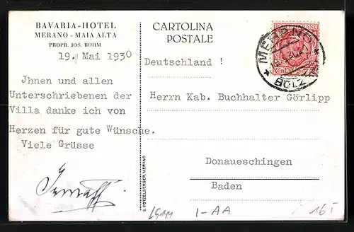 AK Merano-Maia Alta, Bavaria Hotel