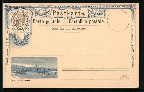 AK Zürich, Kantonale Gewerbeausstellung mit Eidg. Abteilungen 1894