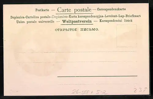 Künstler-AK Gottlieb Theodor Kempf-Hartenkampf: Kleinkind auf dem Arm der Mutter, Landschaftsmotiv