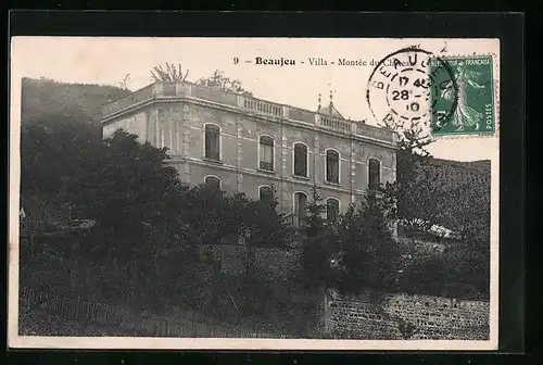 AK Beaujeu, Villa, Montée du Chateau