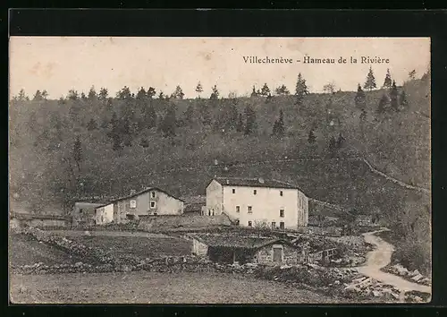 AK Villechenève, Hameau de la Rivière