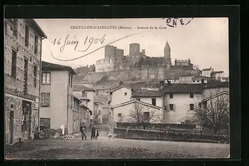 AK Chatillon-d`Azergues, Avenue de la Gare