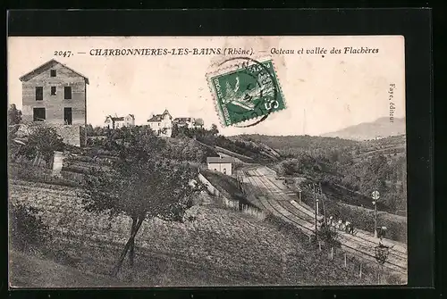AK Charbonnières-les-Bains, Coteau et vallée des Flachères