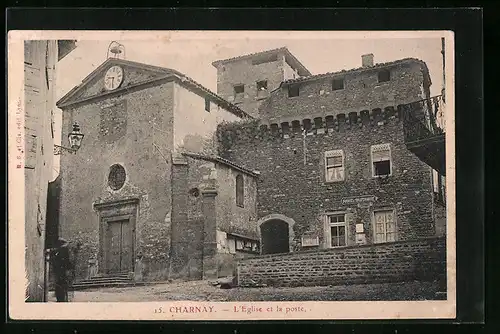 AK Charnay, L`Eglise et la poste