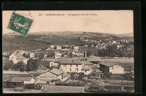 AK Lozanne, Vue générale (coté de la Gare)