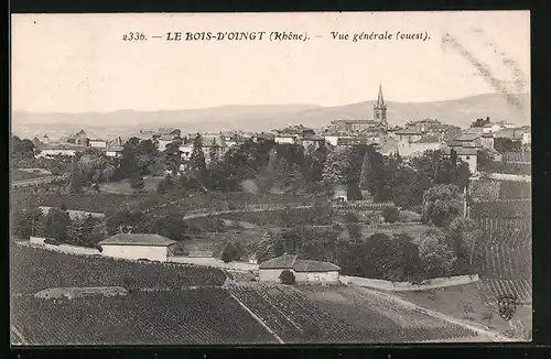 AK Le Bois-d`Oingt, Vue générale (ouest)
