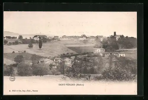 AK Saint-Vérand, Vue panoramique