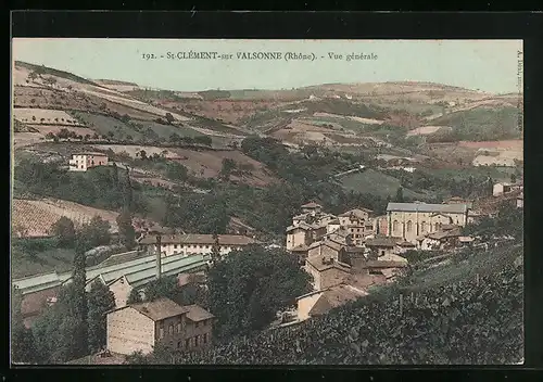 AK Saint-Clément-sur-Valsonne, Vue générale