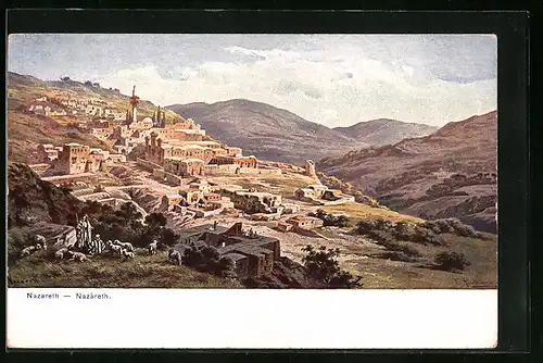 Künstler-AK Friedrich Perlberg: Nazareth, Gesamtansicht