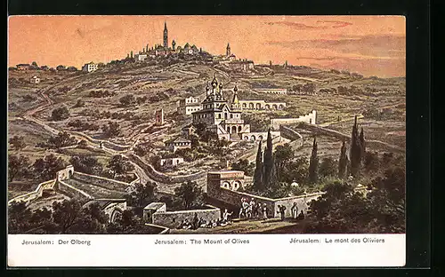 Künstler-AK Friedrich Perlberg: Jerusalem, Ölberg