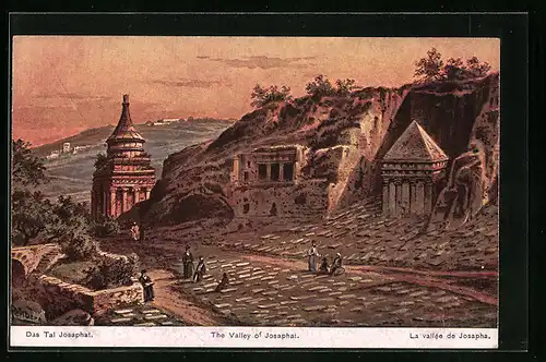 Künstler-AK Friedrich Perlberg: Das Tal Josaphat