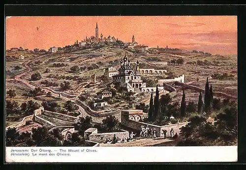 Künstler-AK Friedrich Perlberg: Jerusalem, Ölberg