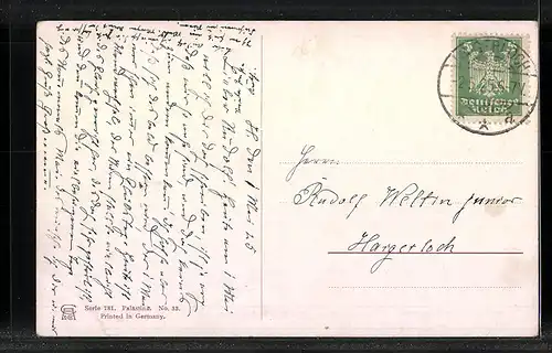 Künstler-AK Friedrich Perlberg: Jerusalem, Das goldene Tor