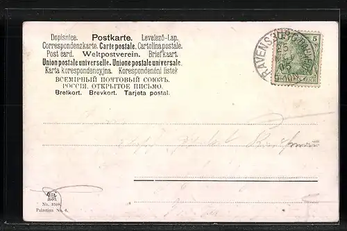 Künstler-AK Friedrich Perlberg: Taufstelle am Jordan