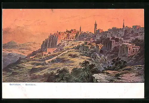 Künstler-AK Friedrich Perlberg: Bethlehem, Gesamtansicht