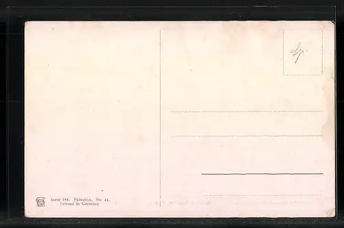 Künstler-AK Friedrich Perlberg: Bethanien, Grab des Lazarus