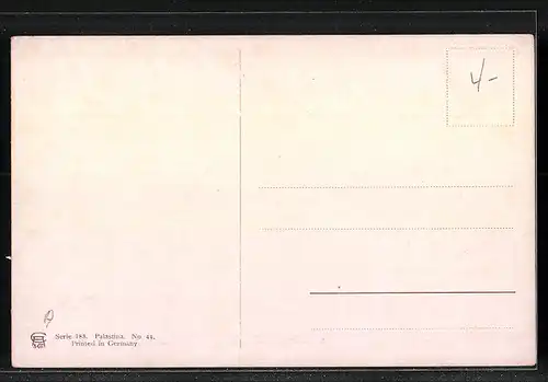 Künstler-AK Friedrich Perlberg: Bethanien, Grab des Lazarus