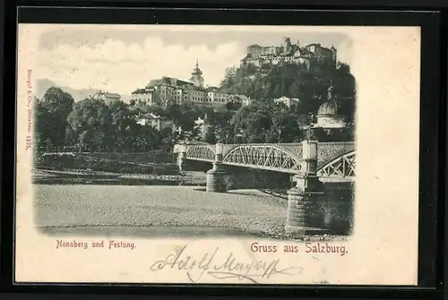 AK Salzburg, Nonnberg und Festung