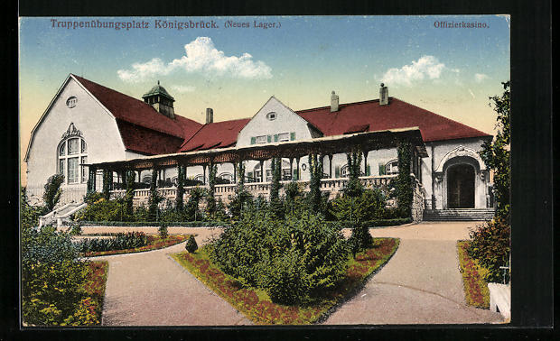 AK Königsbrück, Truppenübungsplatz (Neues Lager), Offizierkasino Nr
