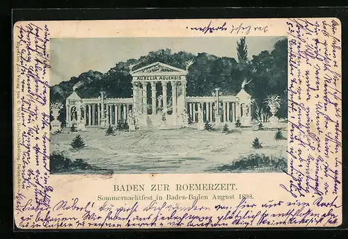 AK Baden-Baden, Baden zur Römerzeit