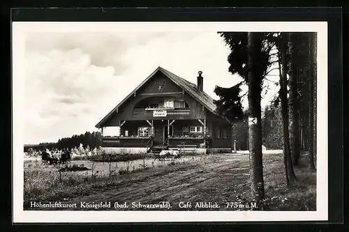 AK Königsfeld /Schwarzwald, Café Albblick