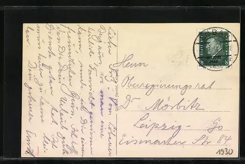 AK Löbau i. Sa., Ortsansicht mit Kirche