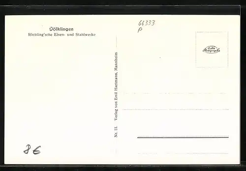 AK Völklingen, Röchling`sche Eisen- und Stahlwerke