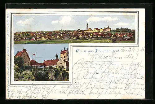 AK Babenhausen, Panorama, Ortspartie