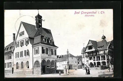 AK Bad Georgenthal i. Th., Hauptplatz