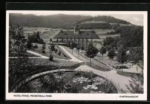 AK Probstzella /Thür., Hotel Itting, Gartenansicht