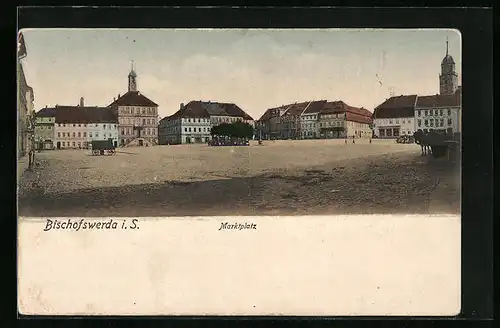 AK Bischofswerda i. S., Marktplatz