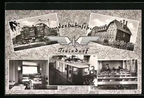 AK Troisdorf, Bundesbahn-Schule Troisdorf, Eisenbahn