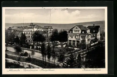 AK Ahrweiler, Sanatorium Haupthaus und Kurmittelhaus