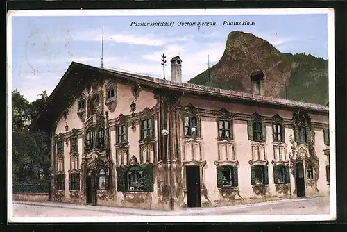 AK Oberammergau, Pilatus Haus